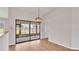Dining space adjacent to a covered porch perfect for relaxing or entertaining at 5879 Swallow Dr, Lakeland, FL 33809