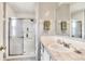 Bathroom with shower stall and vanity at 6734 Kensington Ne Dr, Winter Haven, FL 33881