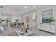 Open concept living space with dining and kitchen featuring modern design at 574 Loblolly Pl, Auburndale, FL 33823