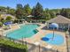 Enjoy resort-style living with this community pool, complete with a shaded seating area at 252 Tavestock Loop, Winter Springs, FL 32708