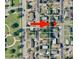 Aerial view of property location within neighborhood, showing street names and surrounding houses at 1918 Dr Martin L King Jr Way, Haines City, FL 33844