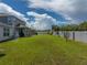 The spacious backyard is fully fenced, offering privacy and room for outdoor activities at 1029 Mattie Pointe Way, Auburndale, FL 33823