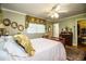 Bright bedroom with a comfortable bed and built-in closet at 7525 Catherine Dr, Lakeland, FL 33810