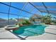 Spacious screened pool and spa at 206 Clovis Pass, Winter Haven, FL 33880