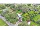 Top-down aerial view of a home embraced by mature trees in a quiet residential neighborhood at 1705 Davis Ave, Bartow, FL 33830