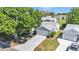 View of the home's front exterior with garage at 511 Alcazar Ct, The Villages, FL 32159