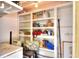 Organized storage closet with shelving provides ample space for storing various items at 1819 Meadowbrook Ave, Lakeland, FL 33803