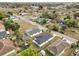 Aerial view of a residential property showing the roof, yard, and surrounding neighborhood at 1217 Avenue J, Haines City, FL 33844