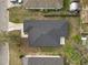 Aerial view of a residential property showing the roof, yard, and surrounding neighborhood at 1217 Avenue J, Haines City, FL 33844