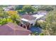 Aerial view of the house, showing the roof and yard at 17 Loma Verde # 17, Lakeland, FL 33813