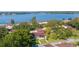 Aerial view of lakefront property, showcasing the home's location at 17 Loma Verde # 17, Lakeland, FL 33813