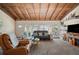 Bright and airy living room with high ceilings and wood beams at 17 Loma Verde # 17, Lakeland, FL 33813