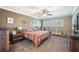 Large bedroom with carpeted floor and ceiling fan at 17 Loma Verde # 17, Lakeland, FL 33813