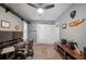 Home office with wood-look floors, and built-in shelving at 17 Loma Verde # 17, Lakeland, FL 33813