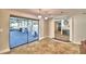 Kitchen with sliding door leading to backyard patio at 415 W Beacon Rd, Lakeland, FL 33803