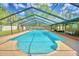 Inviting screened pool with plenty of lounge space at 415 W Beacon Rd, Lakeland, FL 33803