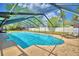 Refreshing screened pool with comfortable seating at 415 W Beacon Rd, Lakeland, FL 33803