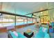 Enclosed patio with pool access and seating at 415 W Beacon Rd, Lakeland, FL 33803