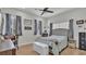 Bedroom with desk, ceiling fan and natural light at 570 Gandhi Dr, Lakeland, FL 33813