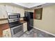 Kitchen with stainless steel appliances and wood cabinets at 5225 Imperial Lakes Blvd # 22, Mulberry, FL 33860