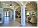 Well-appointed resident's lounge with tile floors and travertine accents at 5126 Villa Crest Way, Auburndale, FL 33823