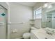 Clean bathroom with a shower/tub combo and updated vanity at 718 Barber Cir # 718, Lakeland, FL 33803