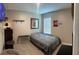 Cozy bedroom with a double bed and large window at 3136 Country Club Cir, Winter Haven, FL 33881