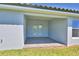 Covered patio with brick flooring and a view of the backyard at 4639 Grandview Glen Dr, Auburndale, FL 33823