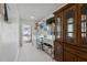 Spacious laundry room with a washer, dryer, and convenient shelving for storage at 1323 Valley E Hl, Lakeland, FL 33813