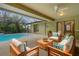 Inviting patio area with comfortable seating, perfect for entertaining at 3845 Garnet Dr, Mulberry, FL 33860