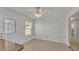 Bright breakfast nook with tile flooring and access to backyard at 3107 Valley High Dr, Lakeland, FL 33813