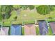 Aerial view of home showing neighboring properties and sprawling green space at 3226 Oak Tree Ln, Winter Haven, FL 33884
