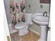 Simple bathroom with pedestal sink and shower/tub combo at 3709 Feather Dr, Lakeland, FL 33812