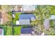 Bird's-eye view of the property with a well-maintained yard and clear boundaries, highlighting the home's layout at 4617 S Devon Ave, Lakeland, FL 33813