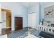 bedroom featuring a maritime theme, unique decor, and tile floors at 4617 S Devon Ave, Lakeland, FL 33813