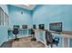 Community computer lab with multiple computers and comfortable seating at 531 Las Fuentes Dr, Kissimmee, FL 34746