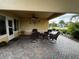 Enjoy the outdoor living space from the covered patio at 535 Narrow Pond Rd, Polk City, FL 33868