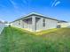 A fully fenced backyard offers privacy and space for outdoor activities at 1354 Mezzavalle Way, Auburndale, FL 33823