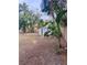 Backyard view with shed and lush greenery at 520 Green Cir, Fort Meade, FL 33841