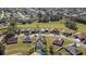 Residential neighborhood featuring various homes and a community green space at 8183 Westmont Terrace Dr, Lakeland, FL 33810