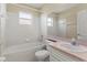 Clean bathroom with single vanity and bathtub at 8183 Westmont Terrace Dr, Lakeland, FL 33810