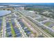 Aerial view of the house and surrounding neighborhood at 1034 Corso Dr, Winter Haven, FL 33884