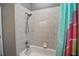 Clean bathroom with a shower/tub combination at 111 Arbor Way, Auburndale, FL 33823