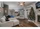 Open living room, kitchen view, and cozy atmosphere at 111 Arbor Way, Auburndale, FL 33823