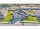 Aerial view of house and landscaped yard at 241 Walkers Point Dr, Auburndale, FL 33823