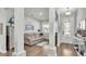 Bright and spacious entryway with hardwood floors and a cozy seating area at 241 Walkers Point Dr, Auburndale, FL 33823