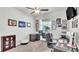 Home office with two desks, ample natural light, and storage at 241 Walkers Point Dr, Auburndale, FL 33823