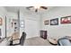 Bright and airy home office with built-in shelving and closet at 241 Walkers Point Dr, Auburndale, FL 33823