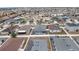 Aerial view showing a house with a pool and solar panels at 416 Monticelli Dr, Haines City, FL 33844