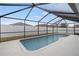 Screened-in pool and patio area with backyard access at 416 Monticelli Dr, Haines City, FL 33844